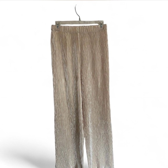 Commense Pants - Commense Cream Wide Leg Pants